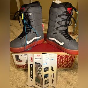 Vans Hi-Standard OG Grey/Red Snowboard Shoes For Sale